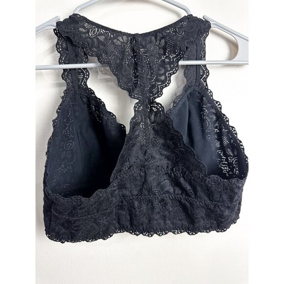 Felina Lingerie Long Line Lace Bralette Black Medium Womens - Picture 3 of 6